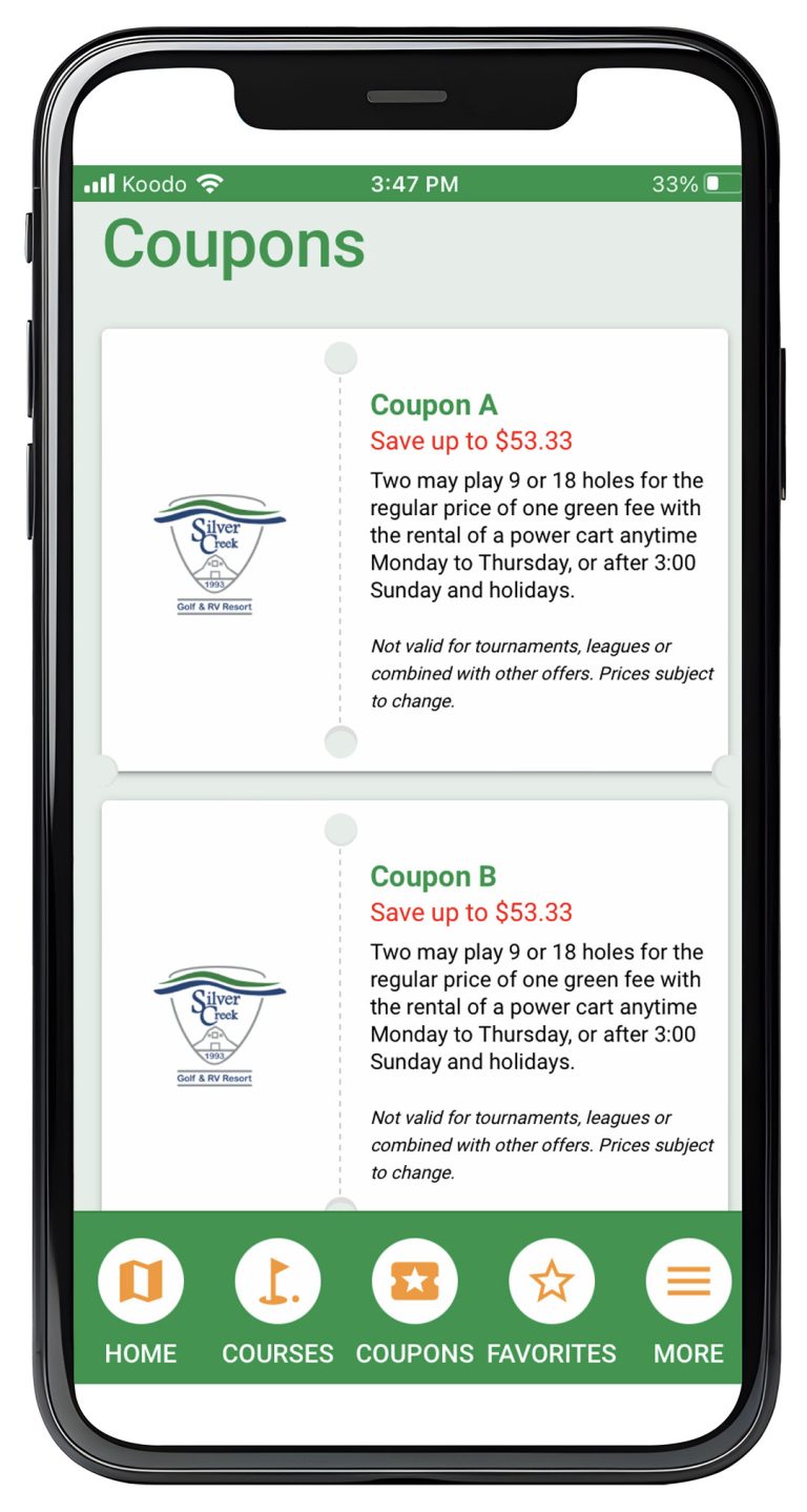 Golf Silver Creek Golf & RV Resort with the Golf Pass